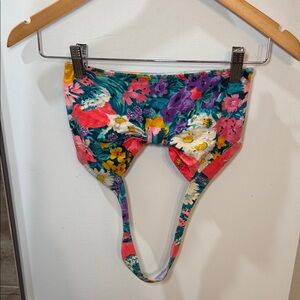 Source Unknown Floral Crop Top - Multicolor